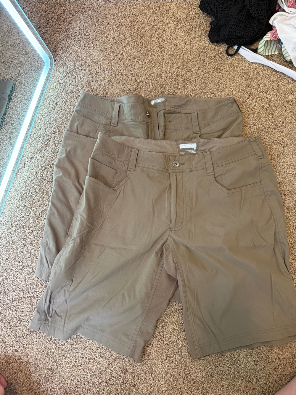 Marmot Olive/Taupe Outdoor Bermuda Shorts